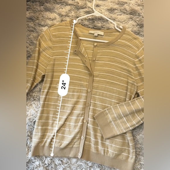 LOFT crewneck cardigan, 100% cotton - Picture 6 of 10